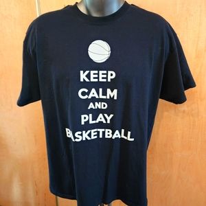 Basketball with Keep Calm And Play Basketball / Size XL